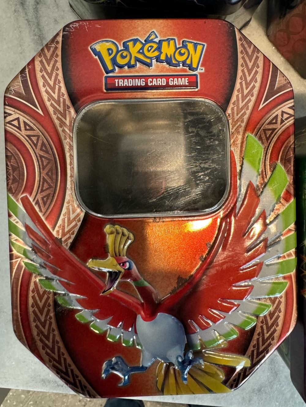 Trading Card Game Ho-Oh Tin - Red